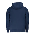 Blue cotton men's sweatshirt from Norway 1963 featuring a classic fit and minimalist design.