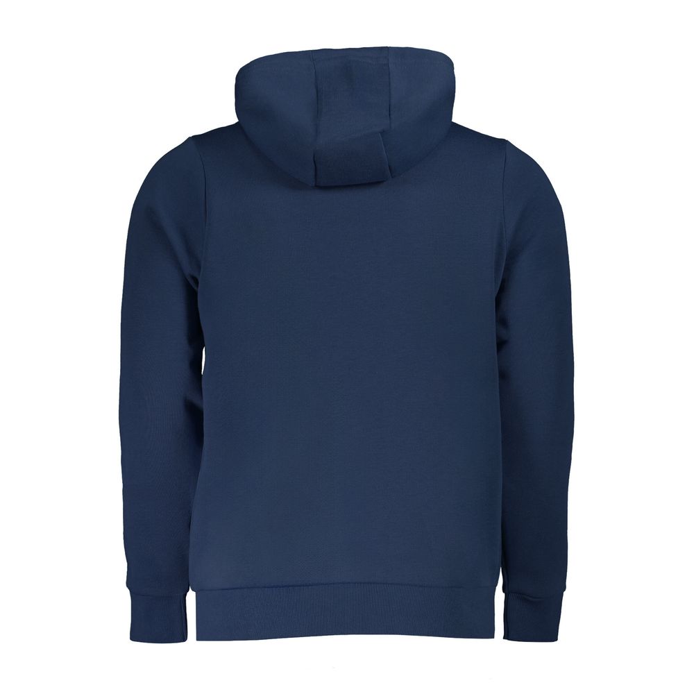 Blue cotton men's sweatshirt from Norway 1963 featuring a classic fit and minimalist design.