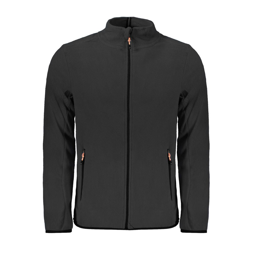 Norway 1963 black polyester men's sweatshirt with crew neck and long sleeves, casual style for everyday wear.