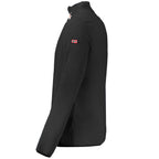 Norway 1963 black polyester men's sweatshirt with crew neck and long sleeves, casual and comfortable clothing.