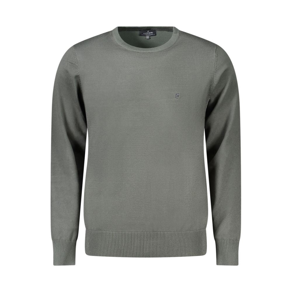 Coveri Moving Green Nylon Men Sweater - Eljoys Fashion 