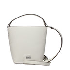 Karl Lagerfeld Gray Leather Handbag - Eljoys Fashion 
