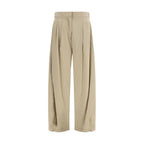 The Row Beige Silk Casual Pants - Eljoys Fashion 