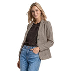 Street One Brown Polyester Blazer - Eljoys Fashion 