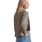 Street One Brown Polyester Blazer - Eljoys Fashion 