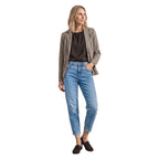 Street One Brown Polyester Blazer - Eljoys Fashion 