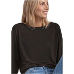 Street One Brown Viscose Long Sleeve T-Shirt - Eljoys Fashion 