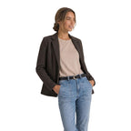 Street One Brown Polyester Blazer - Eljoys Fashion 
