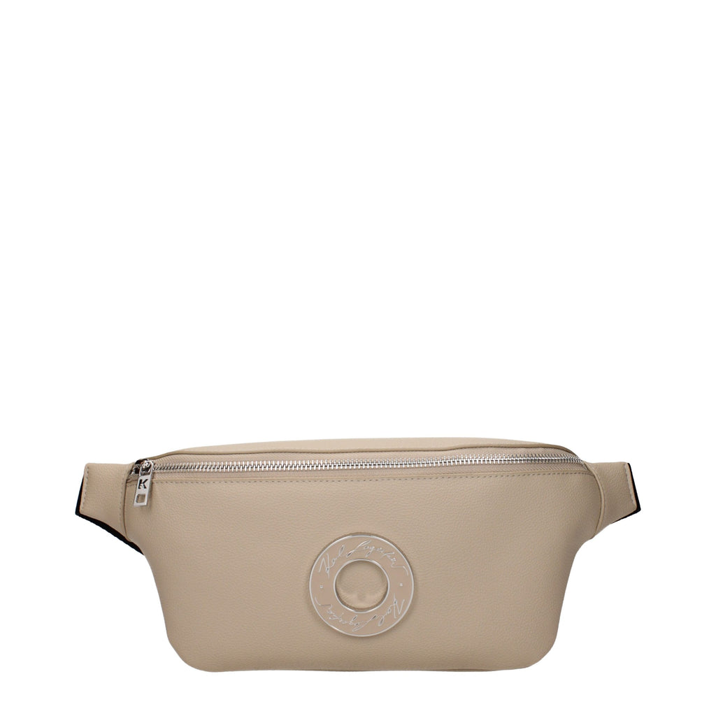 Karl Lagerfeld Beige Leather Backpack