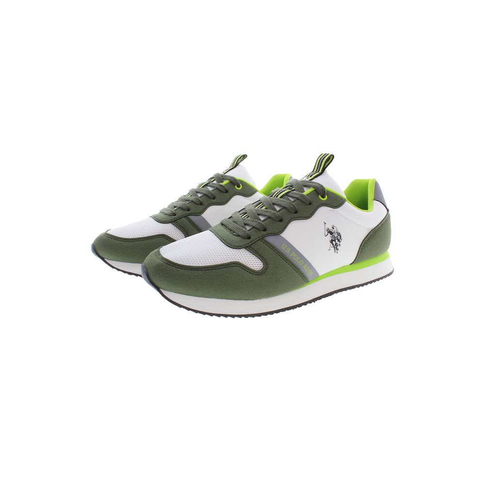 U.S. POLO ASSN. Green Polyester Men's Sneaker