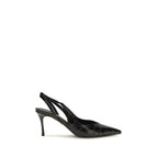 Ferragamo Black Calf Leather Bos Taurus Pumps