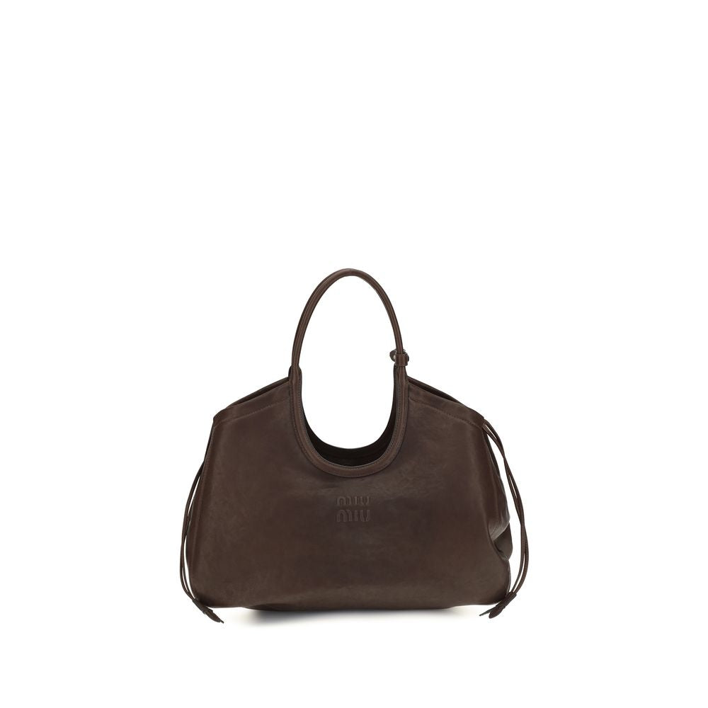 Miu Miu Brown Lamb Ovis Aries Handbag - Eljoys Fashion 