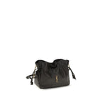 Saint Laurent Black Lamb Ovis Aries Clutch Bag