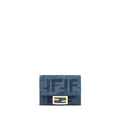 Fendi Blue Cotton Wallet