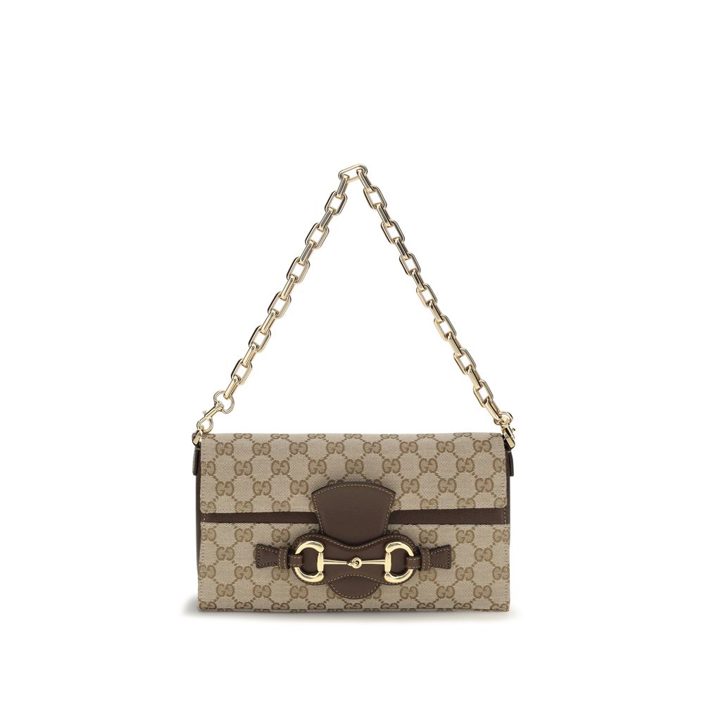 Gucci beige fabric shoulder bag with adjustable strap and subtle logo detailing, stylish accessory for everyday wear.