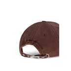Ganni Bordeaux Cotton Cap (Baseball Hat)