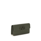 Valentino Garavani Bicolor Calf Leather Bos Taurus Wallet