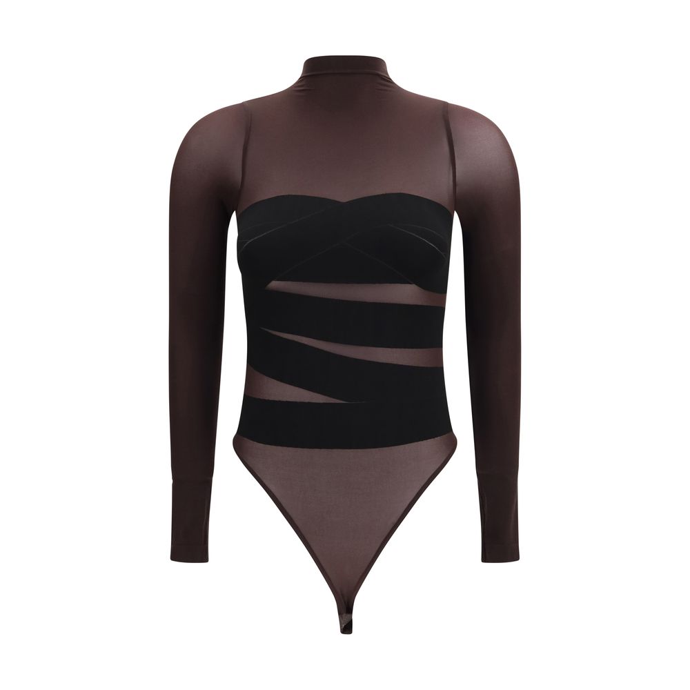 Wolford Brown Polyamide Bodysuit