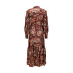 Alemais Brown Silk Casual Dress