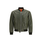 Sunflower Bicolor Calf Leather Bos Taurus Bomber - Eljoys Fashion 