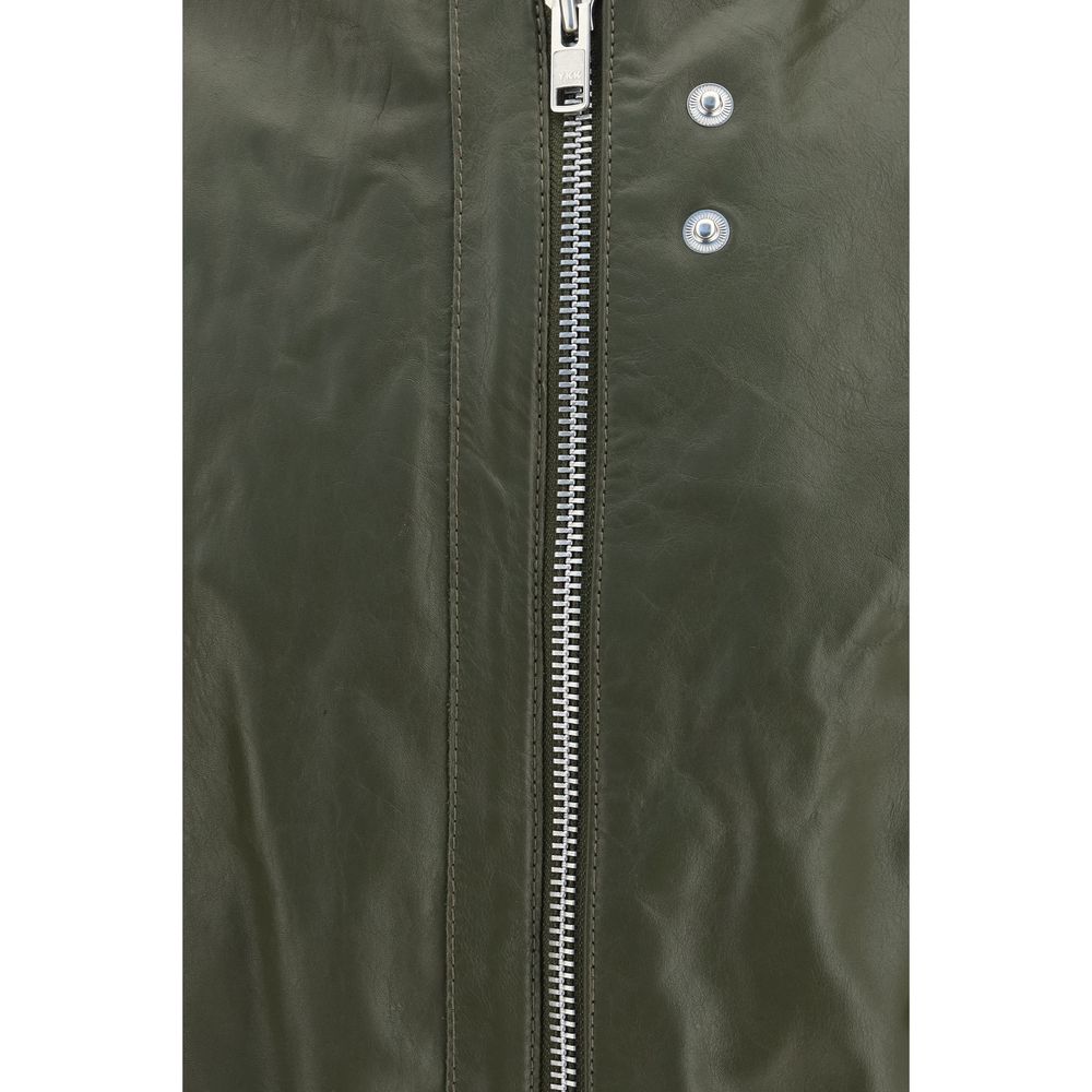 Sunflower Bicolor Calf Leather Bos Taurus Bomber - Eljoys Fashion 