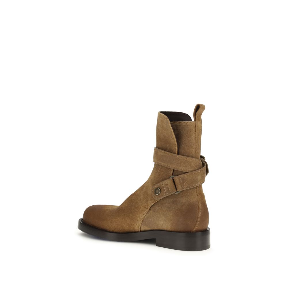 Burberry Brown Calf Leather Bos Taurus Lace-Up Boots - Eljoys Fashion 