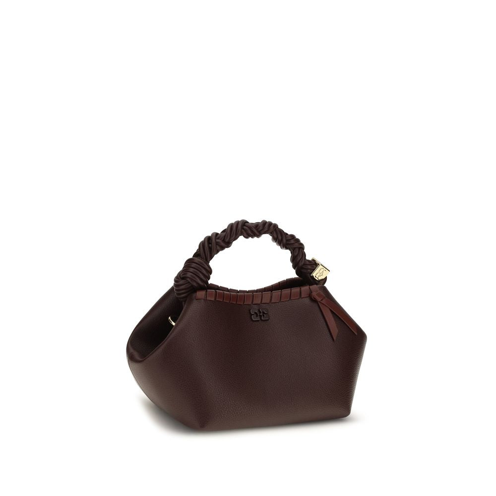 Ganni Brown Recycled Leather Handbag - Eljoys Fashion 
