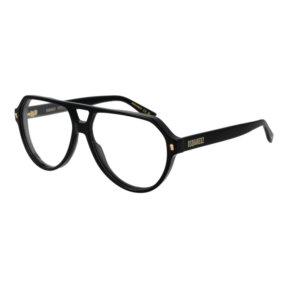 Dsquared² Black Acetate Glasses (Frames) - Eljoys Fashion 