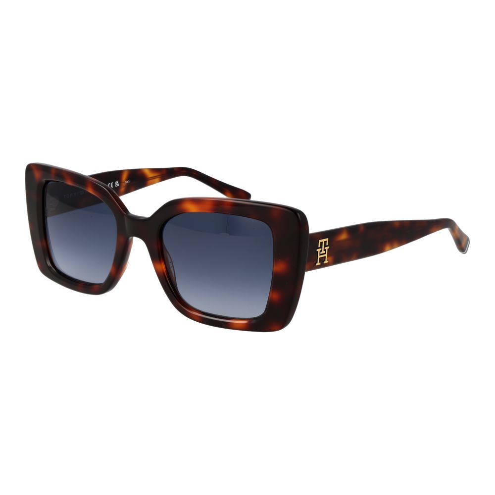 Tommy Hilfiger Brown Acetate Sunglasses - Eljoys Fashion 