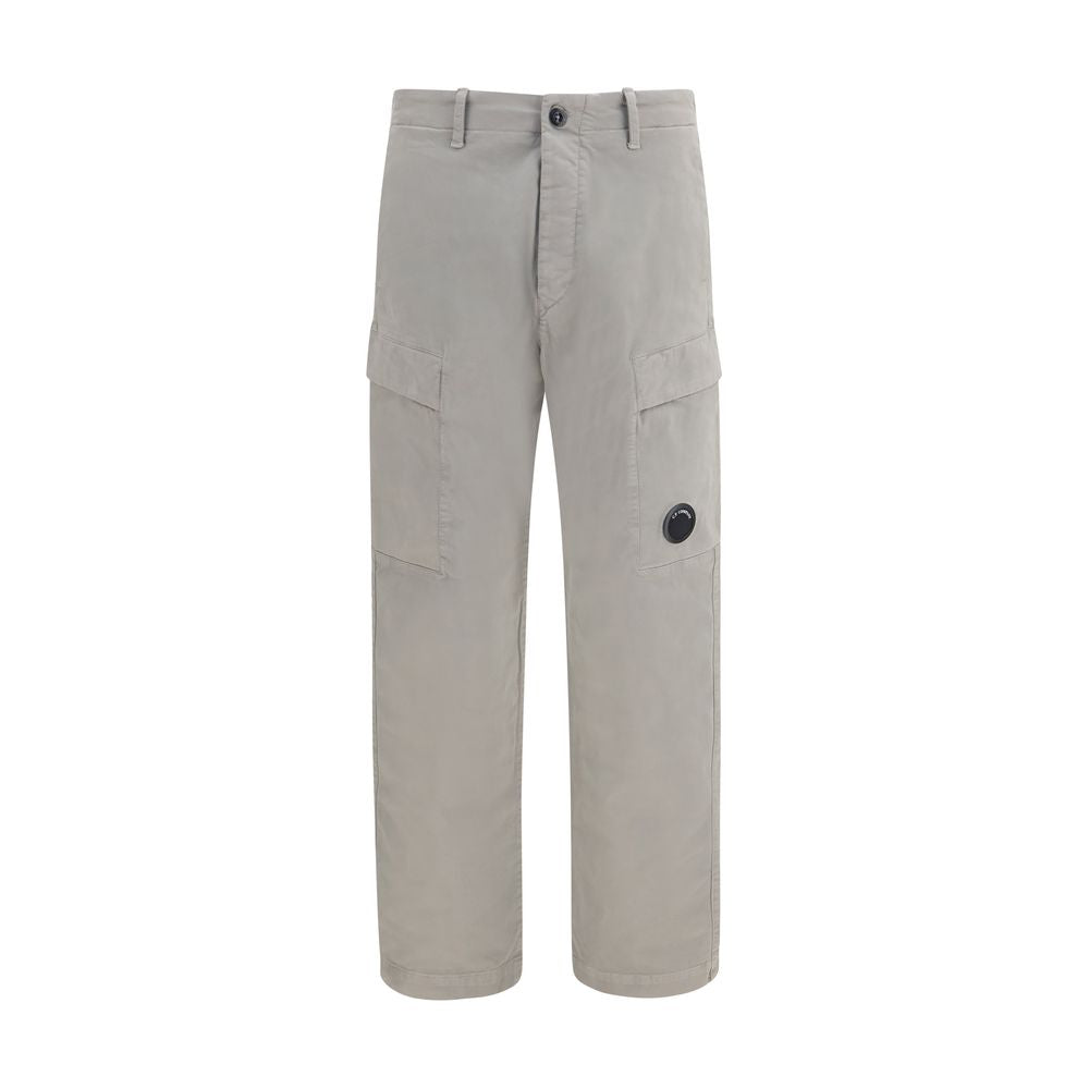 C.P. Company Gray Cotton Cargo Pants - Eljoys Fashion 