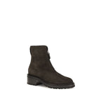 The Row Brown Suede Leather Ankle Boots - Eljoys Fashion 