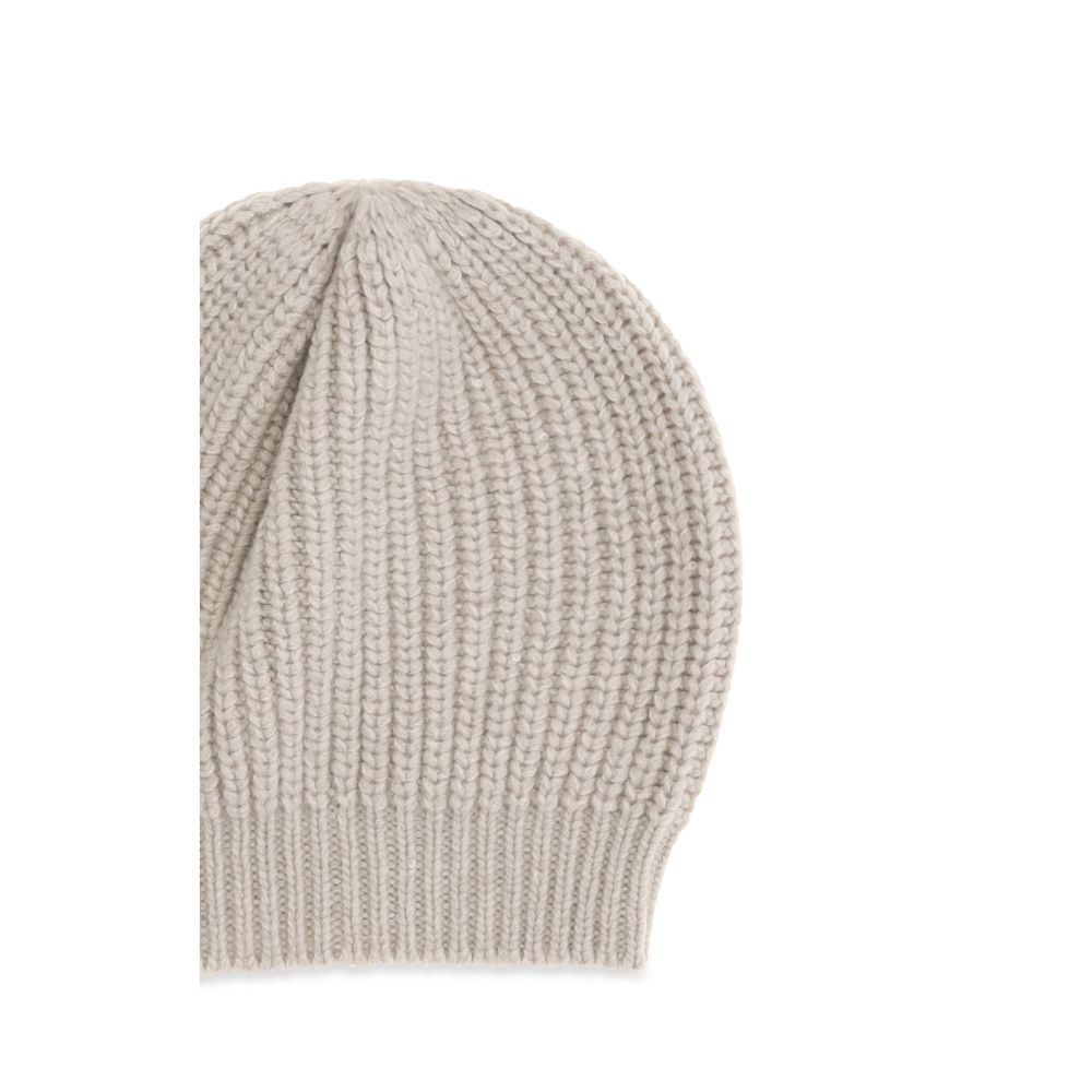 Brunello Cucinelli Beige Silk Beanie - Eljoys Fashion 