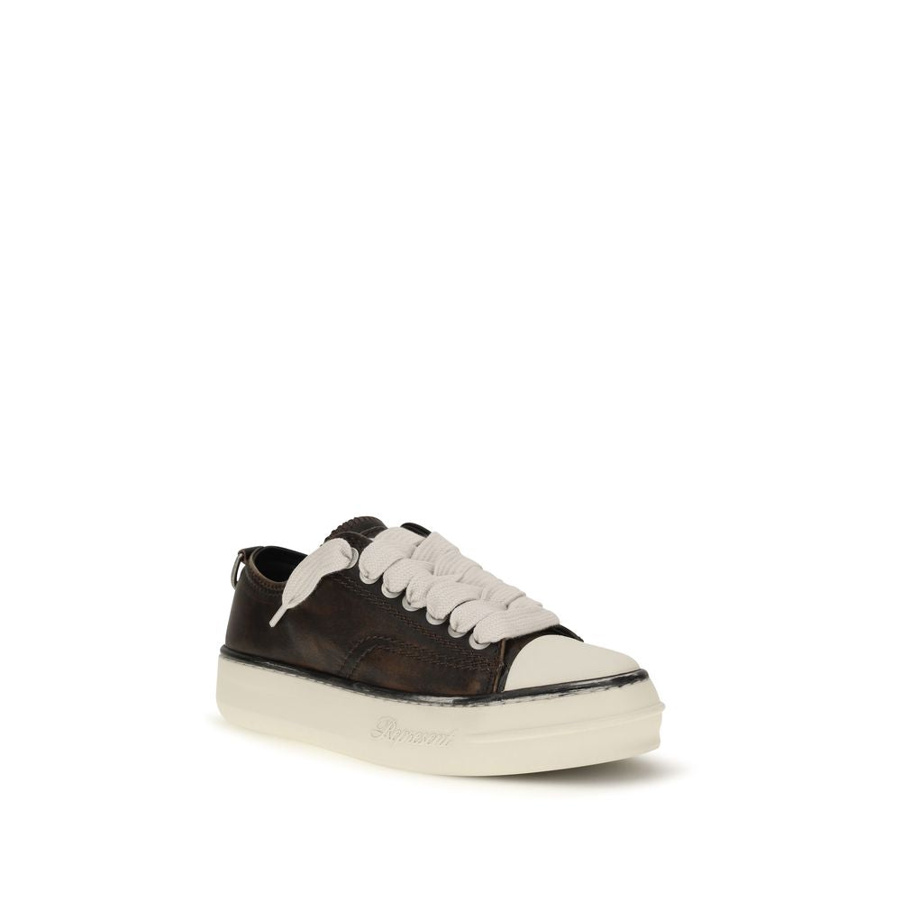 Represent Brown Calf Leather Bos Taurus Chunky Sneakers - Eljoys Fashion 