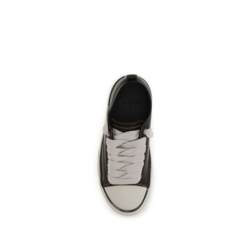 Represent Brown Calf Leather Bos Taurus Chunky Sneakers - Eljoys Fashion 