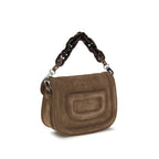 Pierre Hardy Brown Goatskin Shoulder Bag - Eljoys Fashion 