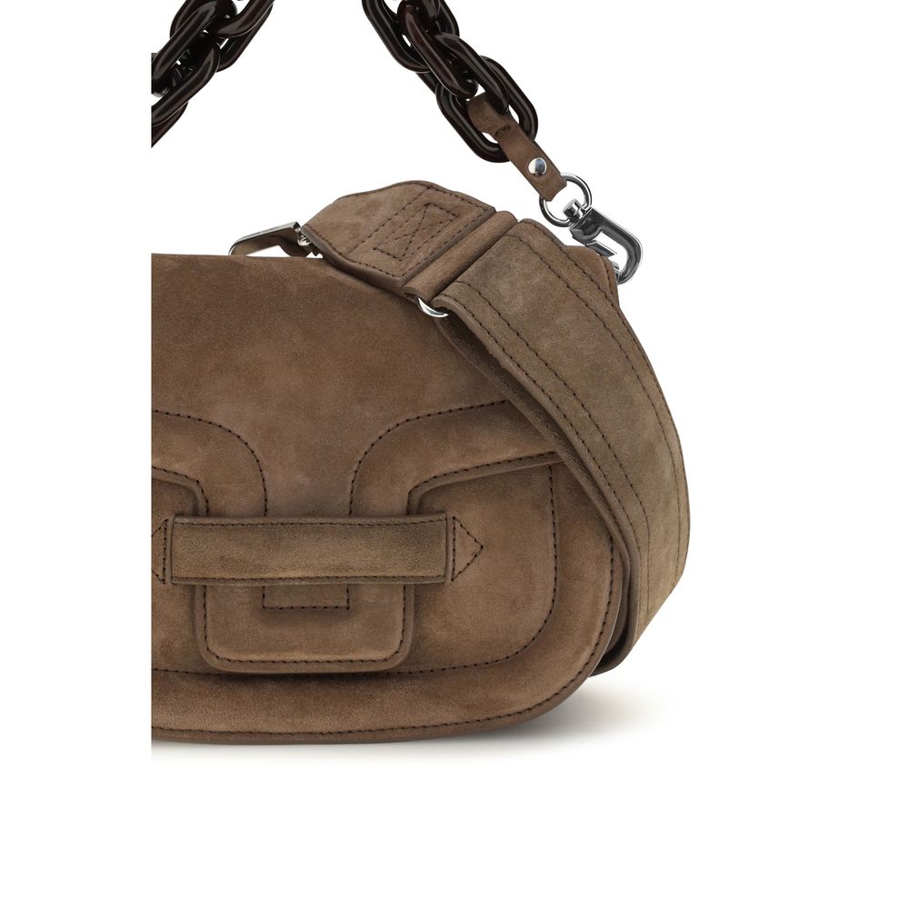 Pierre Hardy Brown Goatskin Shoulder Bag - Eljoys Fashion 