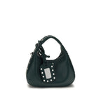 Ganni Bicolor Recycled Leather Shoulder Bag