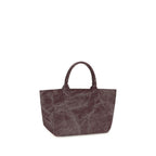 Ganni Bordeaux Cotton Shoulder Bag