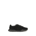 Dolce & Gabbana Black Calf Leather Bos Taurus Athletic Sneakers