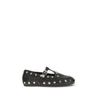 Ganni Black Recycled Polyester Ballet Flats
