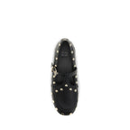 Ganni Black Recycled Polyester Ballet Flats