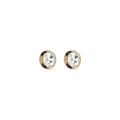 Alessandra Rich Gold Glass Earrings