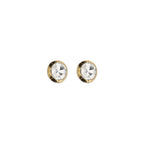 Alessandra Rich Gold Glass Earrings