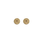 Alessandra Rich Gold Glass Earrings