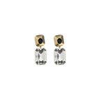 Alessandra Rich Gold Glass Earrings