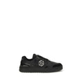 Philipp Plein Black Polyester Low Top Sneakers