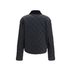 Ferragamo Black Cotton Full-Length Jacket
