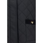 Ferragamo Black Cotton Full-Length Jacket