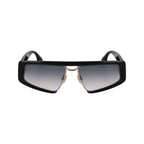 Victoria Beckham Black Metal & Plastic Sunglasses