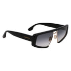 Victoria Beckham Black Metal & Plastic Sunglasses